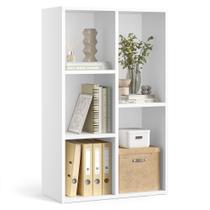 Estante VASAGLE Estante de livros com 5 compartimentos branca ULBC25WT