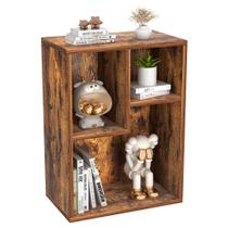 Estante VECELO 3-Cube Rustic Brown 33x76 cm