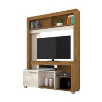 Estante Verô para Sala de Estar TV 42 Polegadas Naturale/ Off White - Bela Móveis Estante Verô para Sala de Estar TV 42 Polegadas Naturale/ Off White - Bela Móveis