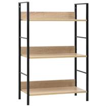 Estantería Casafoyer de 3 niveles en roble 60x28x90 cm, madera compuesta Estantería Casafoyer de 3 niveles en roble 60x28x90 cm, madera compuesta