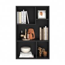 Estantería VECELO 5 Cubos Moderna Organizador Negro de 79 cm