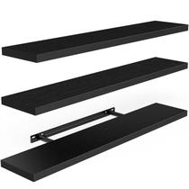 Estantes Flotantes AMADA HOMEFURNISHING AMFS45B Negro (10 kg) Estantes Flotantes AMADA HOMEFURNISHING AMFS45B Negro (10 kg)