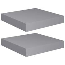 Estantes Flotantes de Pared vidaXL Gris en MDF de Panal con Marco Metálico Estantes Flotantes de Pared vidaXL Gris en MDF de Panal con Marco Metálico