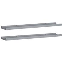 Estantes Repisa para Marcos de Cuadros Montados en Pared vidaXL Gris (2 unidades) Estantes Repisa para Marcos de Cuadros Montados en Pared vidaXL Gris (2 unidades)