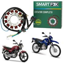 Estator bobina magneto pulso completo smartfox yamaha ybr 125 xtz 125 2002 - 2005