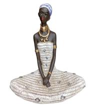 Estatua Africanas baianas Meditando sentada estatua escultuta Estatua Africanas baianas Meditando sentada estatua escultuta