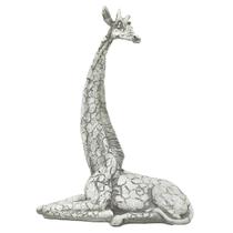 Estátua Animal Girafa Estatueta Enfeite Resina Decoração Zen