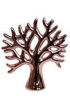 Estatua Arvore da Vida Decorativa em Cerâmica Rose