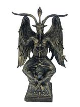 Estátua Baphomet 36 Cm Dourado - Decoração Resina