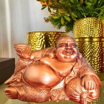 Estátua Buda Chinês Sorridente Gordo Prosperidade Casa Zen