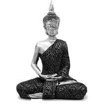 Estátua Buda Hindu Tibetano Tailandês Sidarta de Resina 20cm Estátua Buda Hindu Tibetano Tailandês Sidarta de Resina 20cm