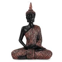 Estátua Buda Hindu Tibetano Tailandês Sidarta Enfeite Resina - M3 Decoração