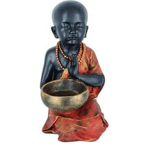 Estátua Buda Menino Com Castiçal 05028 - Mana Om