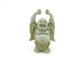 Estátua Buda Rindo com Bola cor Cimento Resina 10 cm Estátua Buda Rindo com Bola cor Cimento Resina 10 cm