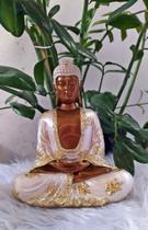Estatua Buda Tibetano Hindu Sidarta Perolado Meditação - Arte & Decoração