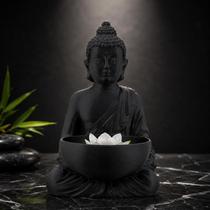 Estátua Buda Zen com Tigela Estátua Buda Zen com Tigela