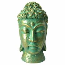 Estátua Cabeça de Buda 8cm - Verde Estátua Cabeça de Buda 8cm - Verde