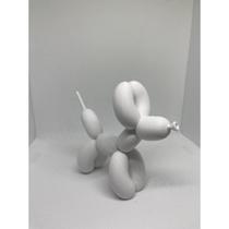 Estatua Cachorro Balão Balloon Dog 3D - Branco - 10cm Estatua Cachorro Balão Balloon Dog 3D - Branco - 10cm