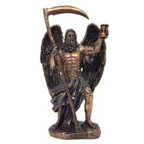 Estátua Chronos Deus do Tempo Decoração Luxo Veronese 19 cm