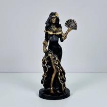Estátua Cigana Com Leque Em Resina Importada Umbanda 24 Cm! - Estátua Cigana Com Leque Em Resina Importada Umbanda 24 Cm! -
