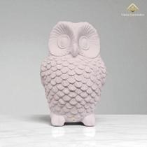 Estátua Coruja Abacaxi 38 Cm Gesso Branco Para Customizar Pintar e Usar em Decoração AVB DECOR Estátua Coruja Abacaxi 38 Cm Gesso Branco Para Customizar Pintar e Usar em Decoração AVB DECOR