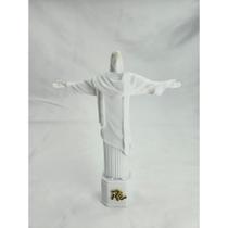 Estátua cristo redentor branco impressa em 3d souvenir rio de janeiro