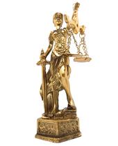 Estátua Dama Da Justiça Têmis Deusa 15cm Símbolo Do Direito - Flash