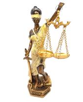 Estátua Dama Da Justiça Têmis Deusa 25 cm Símbolo Do Direito