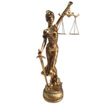 Estátua Dama Da Justiça Têmis Deusa 55cm Símbolo Do Direito