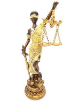 Estátua Dama Da Justiça Têmis Deusa Símbolo Direito 20 cm Estátua Dama Da Justiça Têmis Deusa Símbolo Direito 20 cm