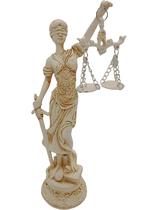 Estátua Dama Da Justiça Têmis Deusa Símbolo Direito 20cm