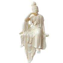 Estátua de Anúbis, Deus egípcio preto e dourado, 13 cm com base em pinho