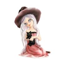 Estátua De Bruxa Temática De Halloween Para Decoração De Casa, Estátua De Jardim De Fadas, Decoração Estátua De Bruxa Temática De Halloween Para Decoração De Casa, Estátua De Jardim De Fadas, Decoração