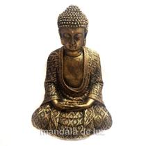 Estátua de Buda Hindu Dourado Resina 22cm