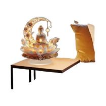 Estátua De Buda Lotus Terrace Para Decoração De Casa E Escritório, Presente Para Entusiastas