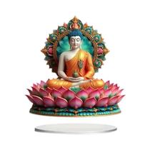 Estátua De Buda Lotus Terrace Para Decoração De Escritório E Casa, Escultura Religiosa