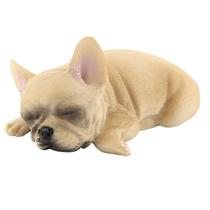 Estátua de cachorro de plástico, boneca de cachorro pintada
