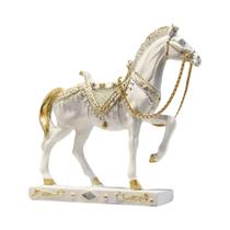 Estátua De Cavalo De Resina Decorativa Estatueta Colecionável Escultura De Arte Para Mesa Estante