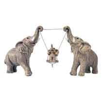 Estátua de elefante TOHLUCS Resina de decoração de casa 10x2,5x5cm feita à mão Estátua de elefante TOHLUCS Resina de decoração de casa 10x2,5x5cm feita à mão