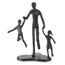 Estátua de ferro: presentes de aniversário do pai de Sziqiqi para pai com filho e filha Estátua de ferro: presentes de aniversário do pai de Sziqiqi para pai com filho e filha