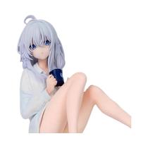 Estátua De Figura De Menina Anime Elaina Sentada Em Pijamas De 11cm, Decoração De Mesa, Brinquedo
