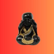 Estátua de Gesso Buda não Vejo - Produto feito à mão