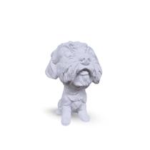 Estátua de Gesso Shih Tzu 22 Cm Decoração ou DIY Para Pintar VÁRIAS VARIEDADES