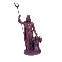 Estátua de Hades - Deus do Submundo - Mitologia Grega - 29 cm