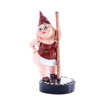Estátua De Jardim Em Resina Para Exterior, Gnomo Dançante, Figura Divertida Para Varanda, Decoração