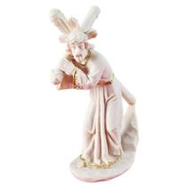 Estátua de Jesus Carregando Cruz Religiosa Decoração Resina
