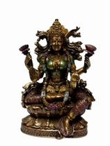 Estátua de Lakshmi - Deusa da Prosperidade e Beleza - 23cm
