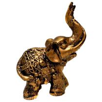 Estátua de Mini Elefante Indiano Resina 8cm