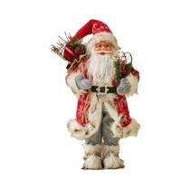 Estátua De Pássaro 3D De Plástico De 12,6 Polegadas Com Tema Papai Noel Para Decoração De Natal Em