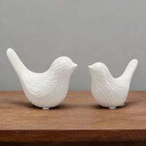 Estátua de pássaros de cerâmica FANTESTICRYAN, conjunto de 2 para decoração de casa Estátua de pássaros de cerâmica FANTESTICRYAN, conjunto de 2 para decoração de casa